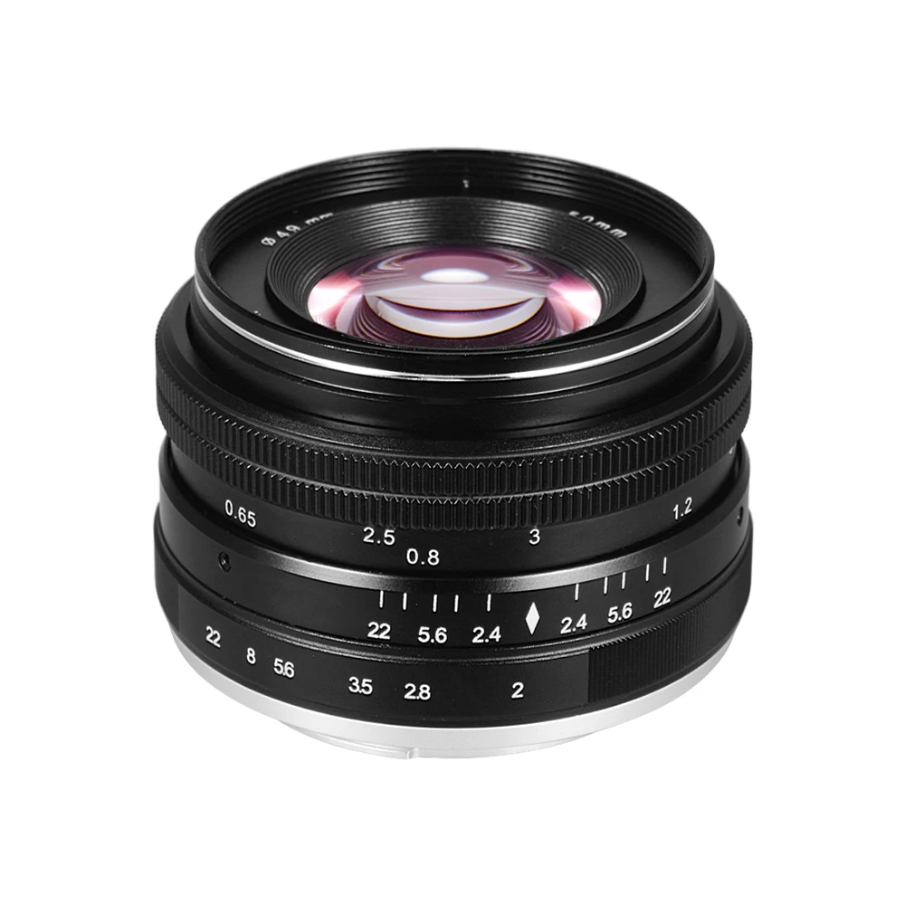 Ручная фокусировка беззеркальная камера объектив 50 мм f/2,0 USM Большая диафрагма APS-C объектив стандартное фиксированное фокусное расстояние объектив для портретной фотосъемки