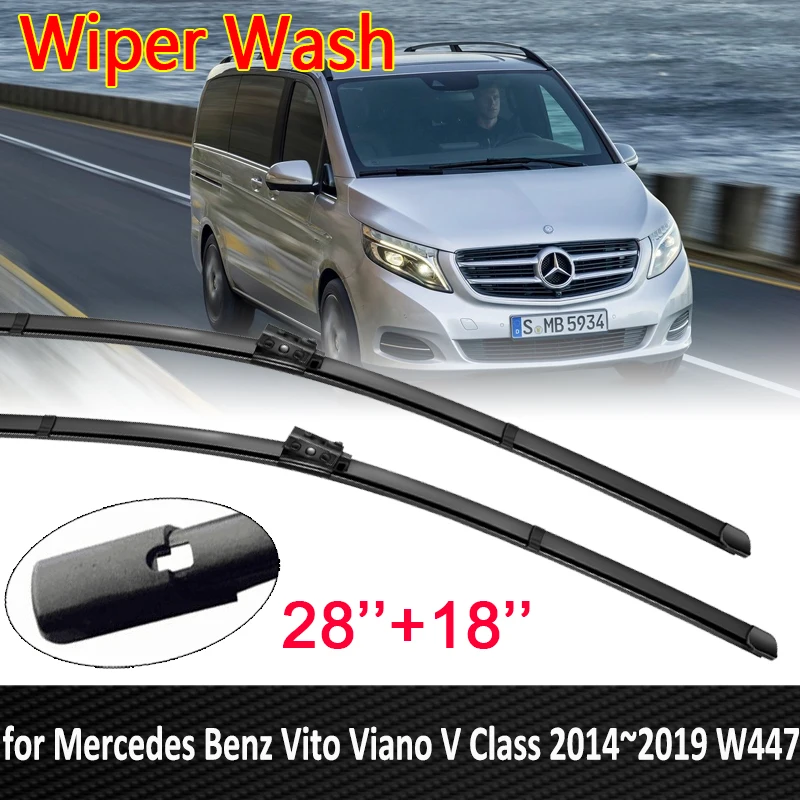 Автомобильные стеклоочистители для Mercedes Benz Vito Viano V Class 2014 ~ 2019 W447 передние