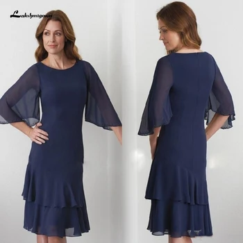 

Lakshmigown Navy Mother Of The Bride Dress for Summer Weddings Plus Size Mother Of The Groom Dress Elegant Wedding Guest Gowns