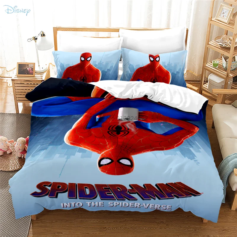 Queen Size Spider Man Bedding Set For Kids Bedroom Decor Full Comforter  Coverlet Fitted Sheet 3-5pcs Boys Home Textile Promotion - Bedding Set -  AliExpress