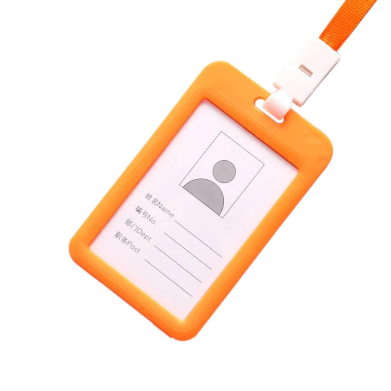5 шт./компл. ID держатель карточек бизнес безопасности Чехол для пропуска на веревке держатель с шнурком офисные компании поставки держатель карты работы