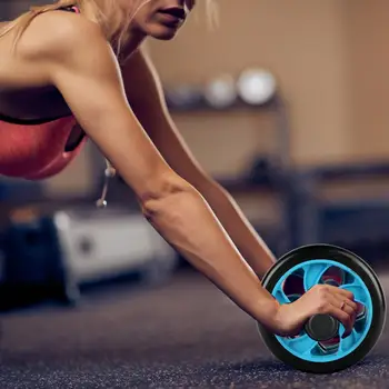 

Convenient Double Wheel Belly Wheel Jump Rope Device Home Sports Fitness Gym Suit Home Fitness Kit Motion Sucker