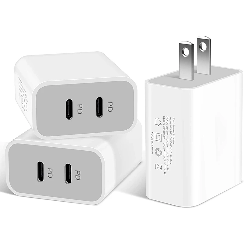 Dual Pd Eu Us Plug 40w Usbc Power Adapter Charger Fast Charger For