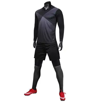 

Customize Logo Name Number Soccer Jersey+Shorts Set Sport Training T-Shirts Professional Uniform Men Suit Long Sleeve Tracksuit