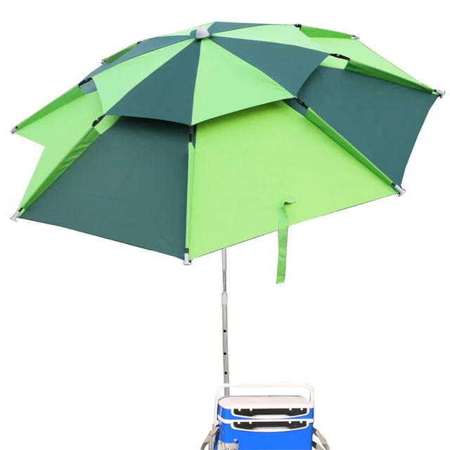 2 м пляжный рыболовный складной зонт Открытый Дождь Защита от Солнца Анти-УФ Солнцезащитный козырек Кемпинг Тент портативный Водонепроницаемый брезент HW184 2
