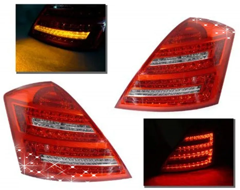 

Аксессуары Sulinso 2 шт. для 2007-2009 Mercedes-Benz W221 S класс фары красный/прозрачный СВЕТОДИОДНЫЙ комплект задних фонарей