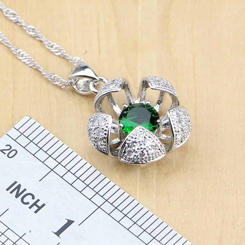 Женский ювелирный комплект из колье серёг и браслета серебра 925 пробы|jewelry sets women|cz
