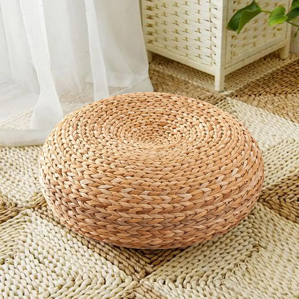 45x15 см натуральная солома круглая подушка ручной работы круг утолщенная круглая подушка для йоги коврик для сидения домашнего декора