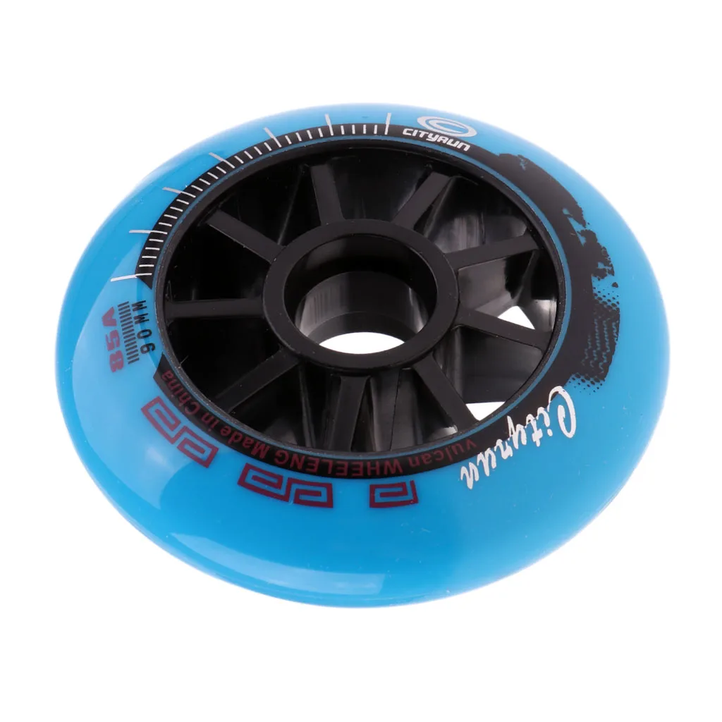 1 pcs Inline Roller Skate Wheel Replacement Skating Accessory Durable High Elastic Wear-resistant Sports Equipment 90/100/110mm