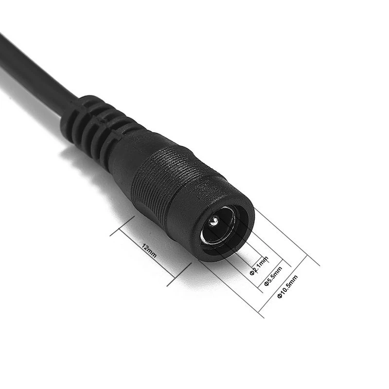 200 шт. 22AWG Женский DC кабель 5 5*2 1 мм разъем адаптера питания удлинитель провода Jack