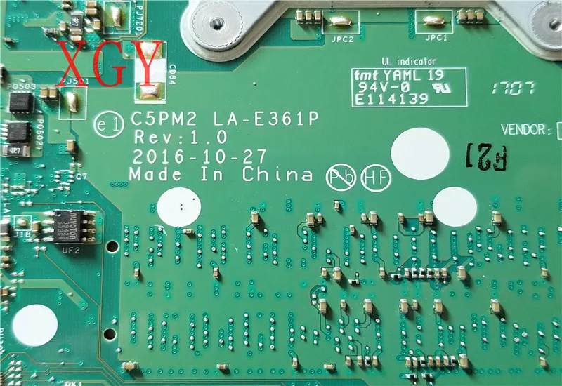 I5-7300HQ SR32S C5PM2 LA-E361P MBDUMMY003 NBGM211001 NBGM411001 N17P-G1-A1 4 Гб для acer Aspire VX5-591G материнская плата