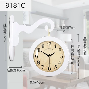

Luxury Outdoor Double Sided Wall Clock Electronic Modern Design Silent Wall Clock Living Room Reloj De Pared Home Watch JJ60WC