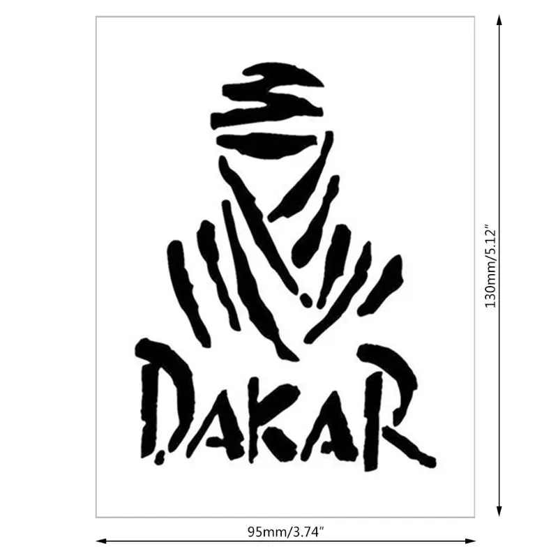Universal DAKAR Off-road car sticker Reflective/&Waterproof Creative White//Black