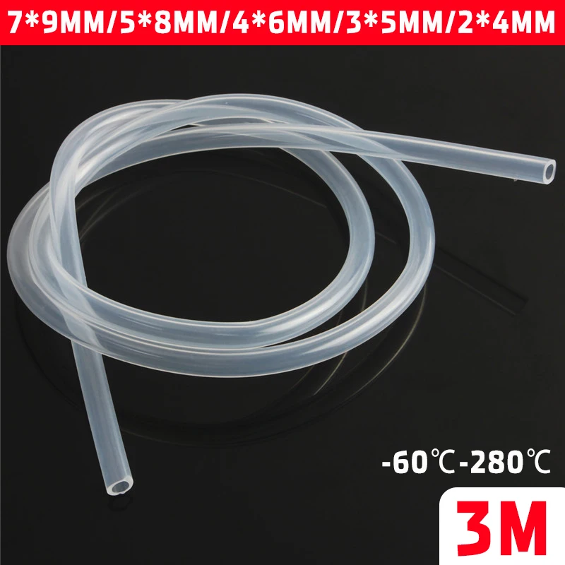 Details about   39 inch 3mm-10mm Food Grade Black Silicone Tube Beer Milk Hose Pipe Soft 