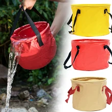 Folding Water Bucket Waterproof Camping Fishing Bucket Multifunctional Portable Folding Water Storage Bucket 10L 20L 28L