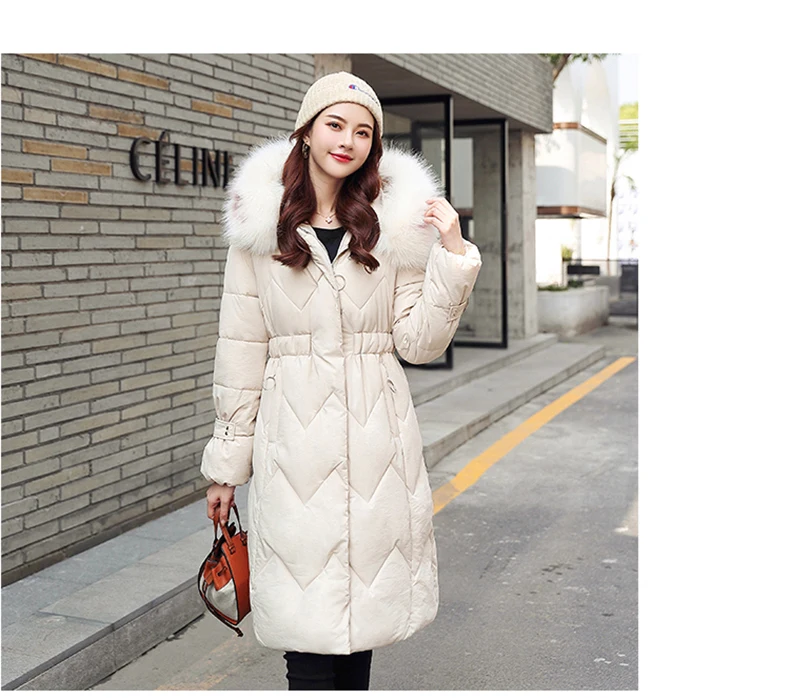 Женская зимняя куртка уличная одежда на вате пальто парка новая длинная теплая Толстая Женская куртка зимняя теплая куртка женская