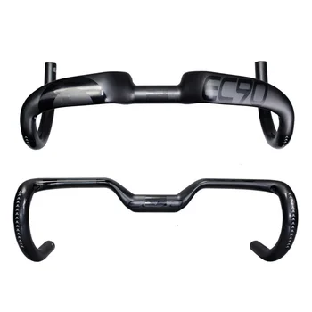 

EC90 Full Carbon Fiber Road Bike Handlebar Light Broken Wind Handlebar U-shaped Curved Handlebar 31.8 * 400/420/440mm