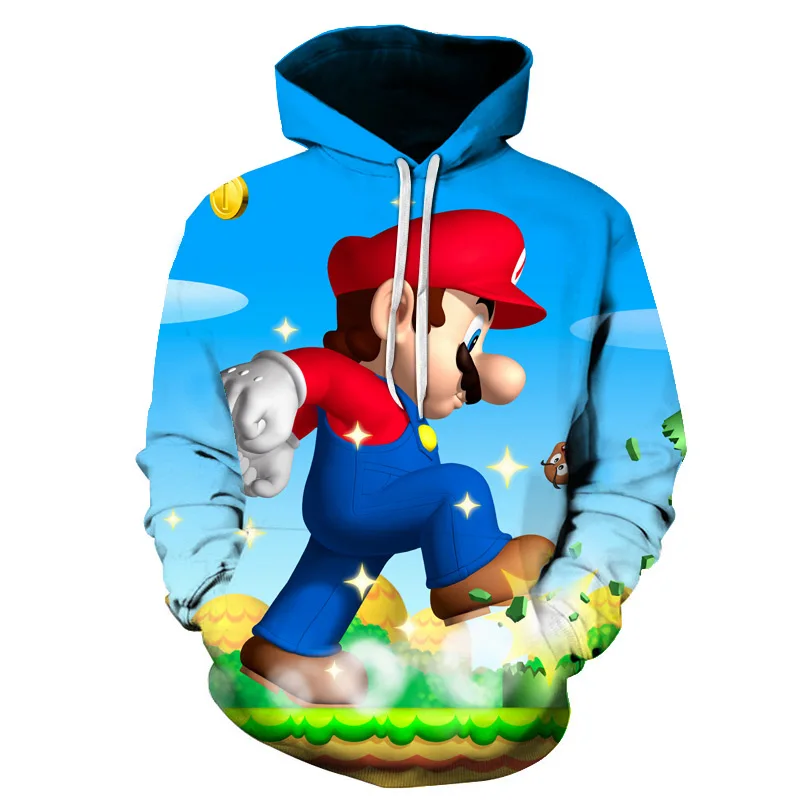 

Classic Cartoon Super Mario Bros 3D Print Jacket Men/Women Casual Streetwear Hoodie Man Cute Clothes Sweat Pour Homme Harajuku