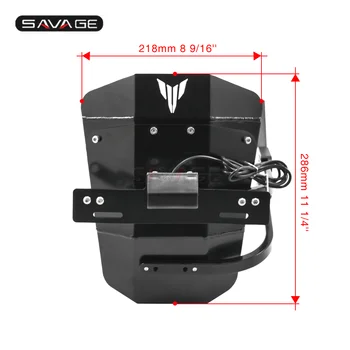 

Rear Fender License Plate Holder For YAMAHA MT-09 FZ-09 2014-2016, FJ-09 MT09 Tracer 2015-2018 17 Motorcycle Mudguard LED Light