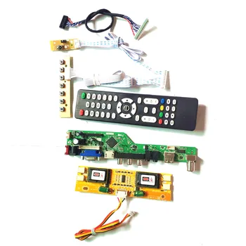 

For HSD190MGW1-A02/A04 T.V53 drive card board HDMI VGA USB AV RF keyboard+Remote+Inverter LVDS 4CCFL 30Pin LCD panel monitor Kit