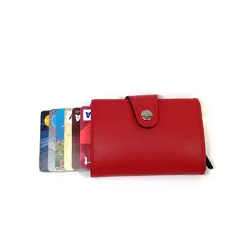 

Men Credit Card Holder Men Wallet Automatic Hasp Male Purse PU leather Bank Card Wallets Business ID Card Holder