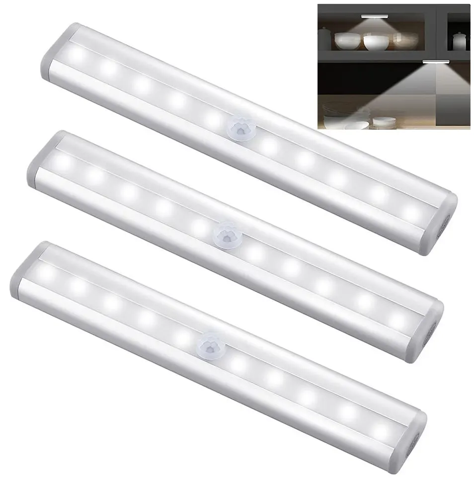 Luz Led Cocina Debajo Mueble, 30Cm 1200Lm Regleta Led Bajo Mueble Regulable  Barra Led Cocina 220V con Enchufe Luces Bajo Armario Cocina Iluminacion  Encimera Tira Led Gabinete Estantes Blanco Neutro : 