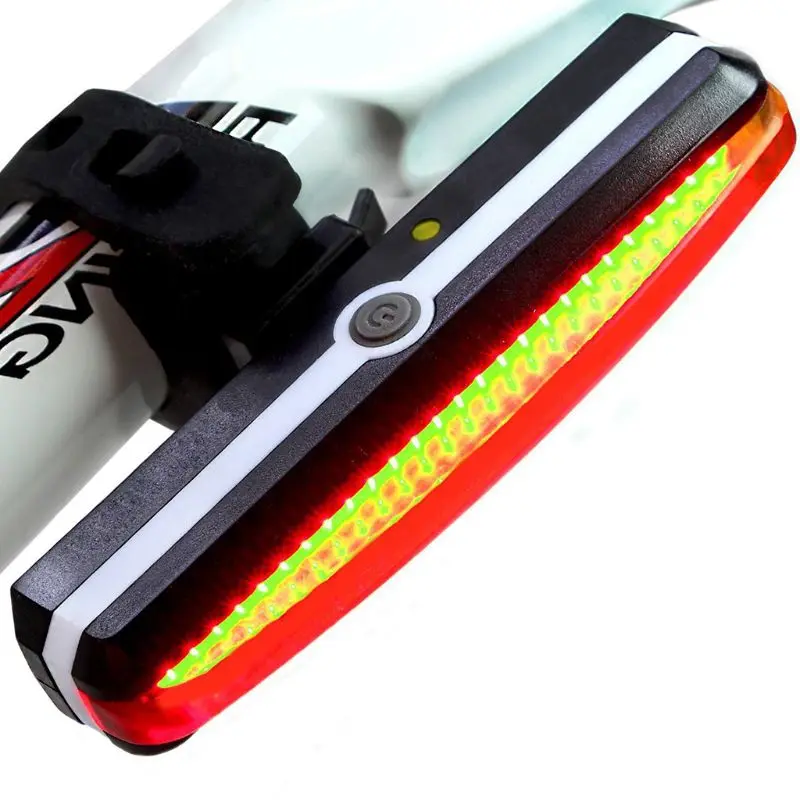 Ultra Bright Bike Light USB Rechargeable Bicycle Tail High Intensity Rear LED Night Outdoor Cycling Safety Flashlight G8TD | Спорт и