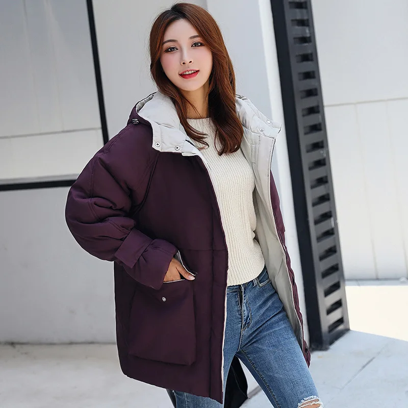

According to Nalini 19 New Style down Feather Women's Korean-style Dongdaemun Loose-Fit BF Students Cotton-padded Clothes INS Ho