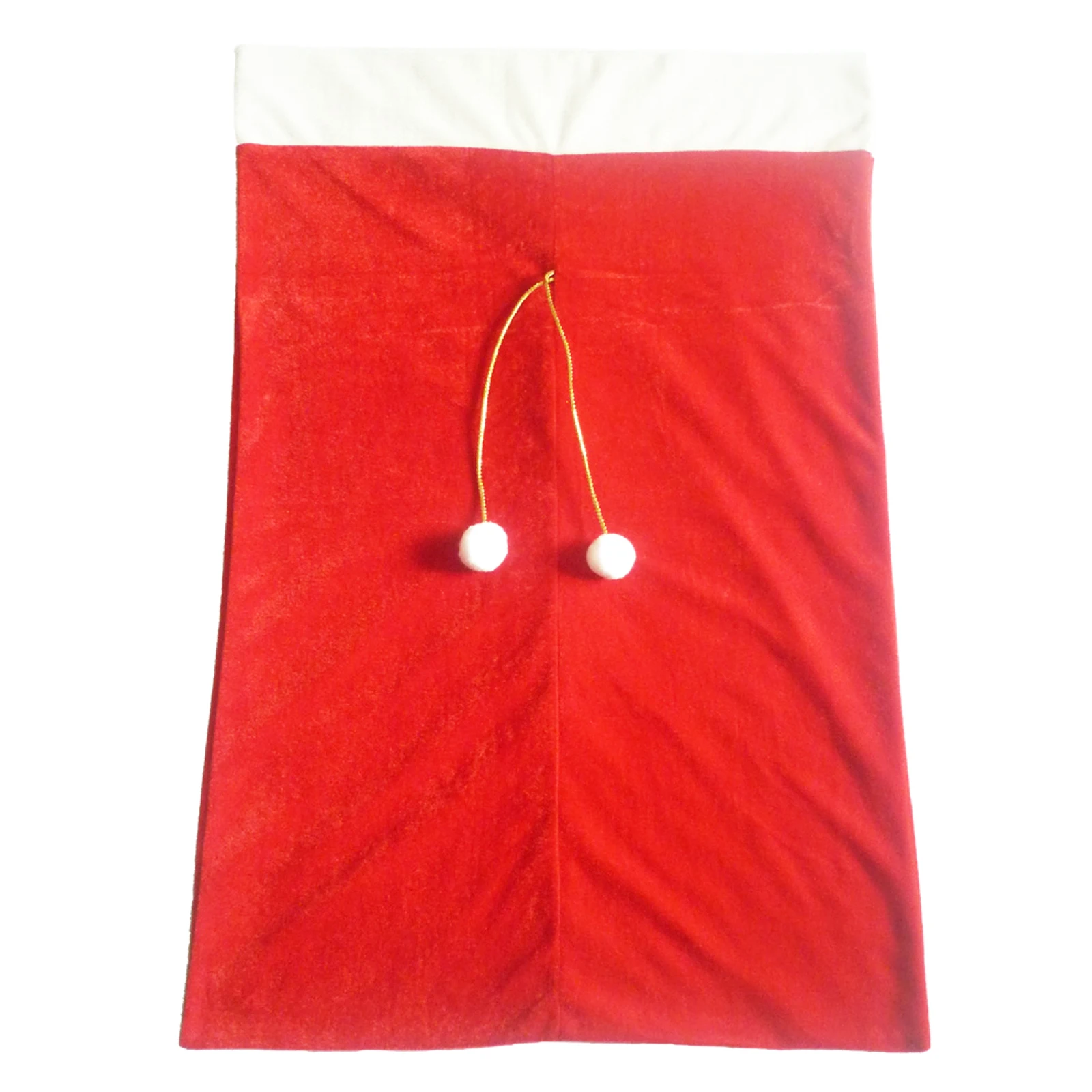1 шт. 70x50 см Рождественский Большой размер флисовая ткань шнурок рождественские подарочные сумки классические красные и белые рождественские мешки Декор