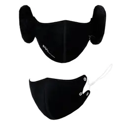 Съемная утолщенная маска для рта, теплые наушники, велосипедная маска на пол-лица, маска для мужчин и женщин, аксессуары для одежды на