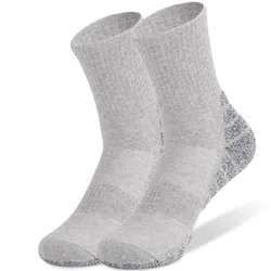 Winter Thermal Outdoor Sports Warm Socks for Skiing, Snowboarding, Climbing, and Hiking (Light Gray)