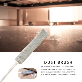 

Long Handle Sofa Furniture Bottom Interval Sweep Duster Bedside Dust Cleaning Brush for Furniture Bottom Household Cleaning