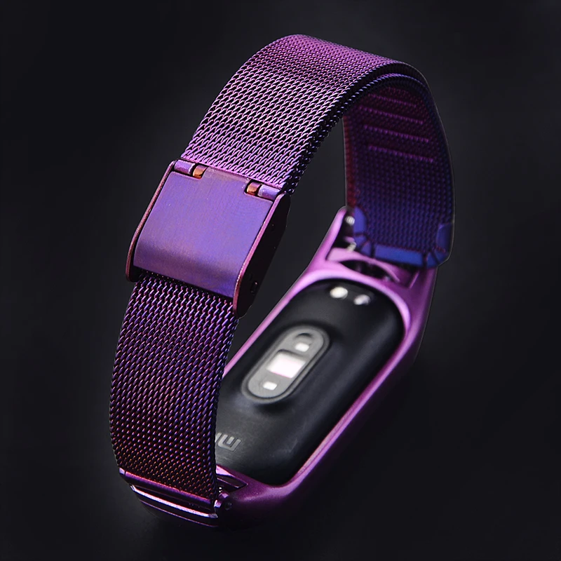 Металлический ремешок OLLIVAN из нержавеющей стали для Xiaomi mi Band 4, ремешок на запястье для Xiaomi mi band 4 3, браслет для mi Band 4 mi 4 Pulseira