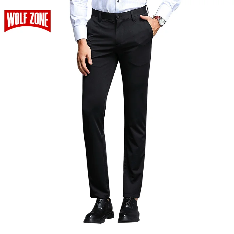 Spring Summer Fashions Mens Pants High Quality Brand Business Casual Black Blue Stretch Slim Fit Trousers Men Big Size 29-40 Spring Summer Fashions Mens Pants High Quality Brand Business Casual Black Blue Stretch Slim Fit Trousers Men Big Size 29-40