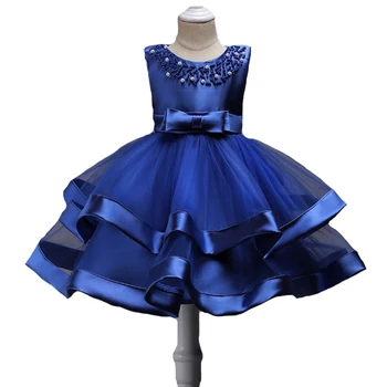 

Brand Quality Girls Princess Dress Kids Beading toddlers Gils Formal Dress Layeder Children Ball Gown Flower Girl Dress Clothes