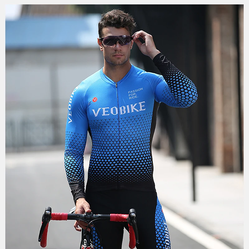 Одежда высшего качества Pro МТБ велосипед Зимний костюм длинный рукав одежда