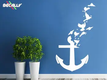 

1 Pcs Wall Decal Vinyl Sticker Decals Nautical Anchor Ship Ocean Sea Nursery Anchor Living Room Home Decor Art Bedroom Interior