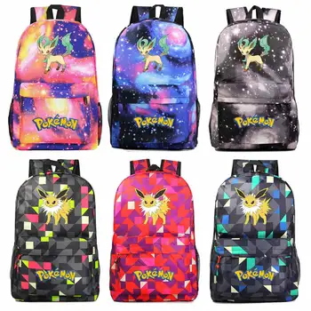 

Cute Pokemon Boy Girl Book School bag Women Bag pack Teenagers Schoolbags Men Student Backpack