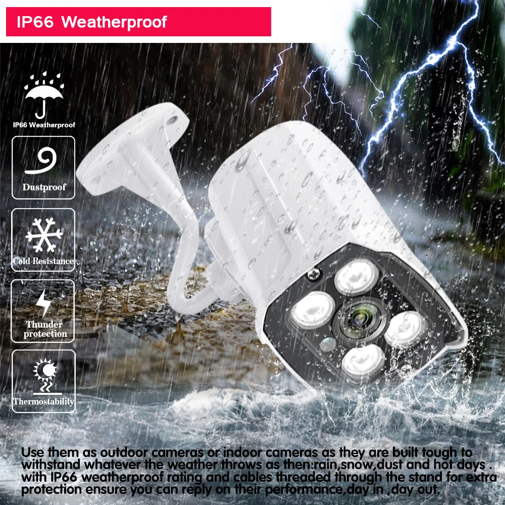 Система видеонаблюдения H.265 4 канала 8 каналов 16 5 Мп POE NVR МП IP камера 2560*1944 наружный