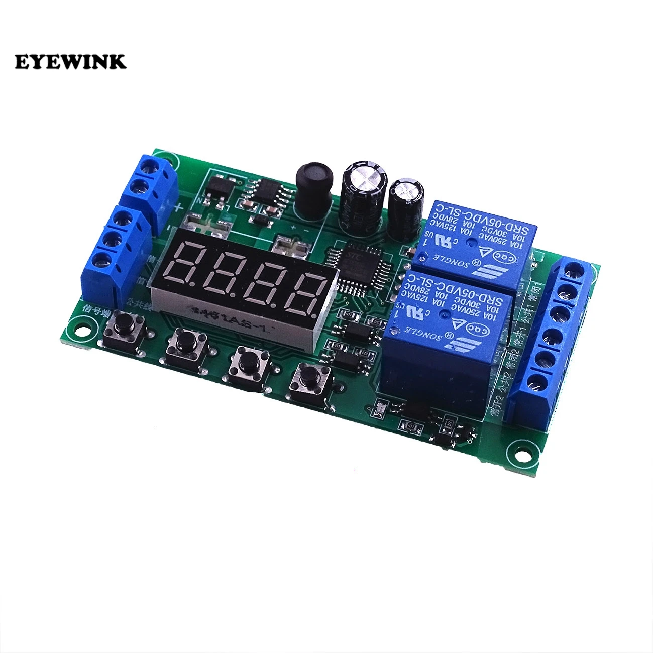 2-канальный модуль реле задержки импульсный триггер выключение цикл