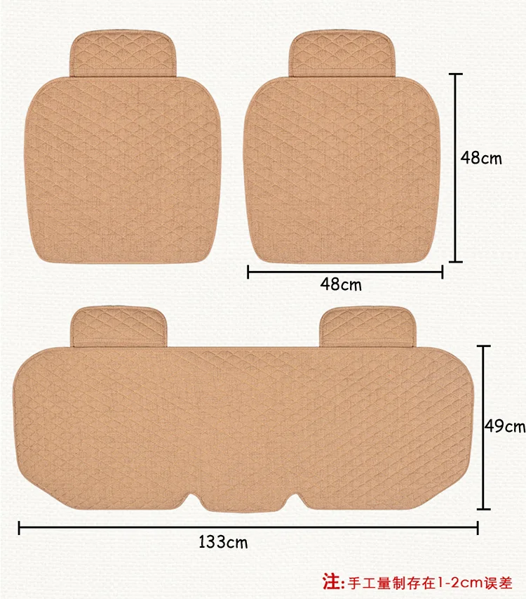 Тканевый чехол для автомобильного сиденья, четыре сезона, передняя и задняя льняная подушка, дышащий защитный коврик, автомобильные аксессуары, универсальные для всех моделей