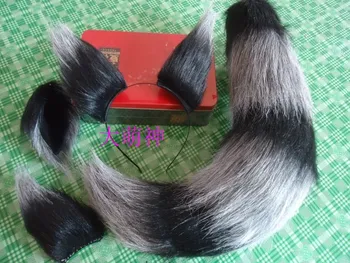 

Japan Anime Spice and Wolf Holo Fox Holo Fox Kamisama Kiss Hajimemashita Gray Tail Ear Custom Halloween Cosplay Prop