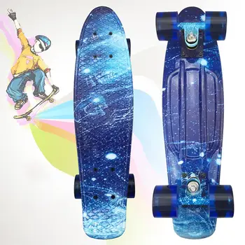

Kids Skateboard Mini Penny Board Retro Skate Longboard Scooer Skate-board Set For Kids Beginners Penboard Supplies