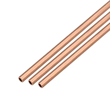 

uxcell 3Pcs Copper Round Tube Pipe 5mm Outside Diameter X 3mm Inside Diameter 500mm Long Seamless Round Tube Durable