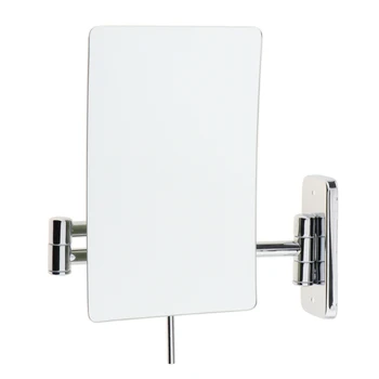 

Professional Folding Rectangular Makeup Mirror 3X Magnifying Bathroom Shaving Cosmetic Wall Mount Mirrors