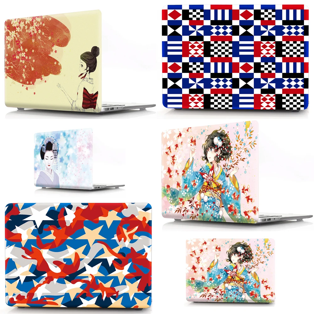 Жесткий чехол из ПВХ для MacBook Air 13 дюймов A1932 чехол для ноутбука Pro retina 13 15 Touch bar A1989 A2159 жесткий чехол