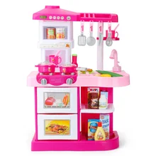 Детская игрушка, большой размер, модель, набор для девочек, кухонная утварь, для мужчин, эффективное приготовление пищи, игровой домик, маленький день рождения