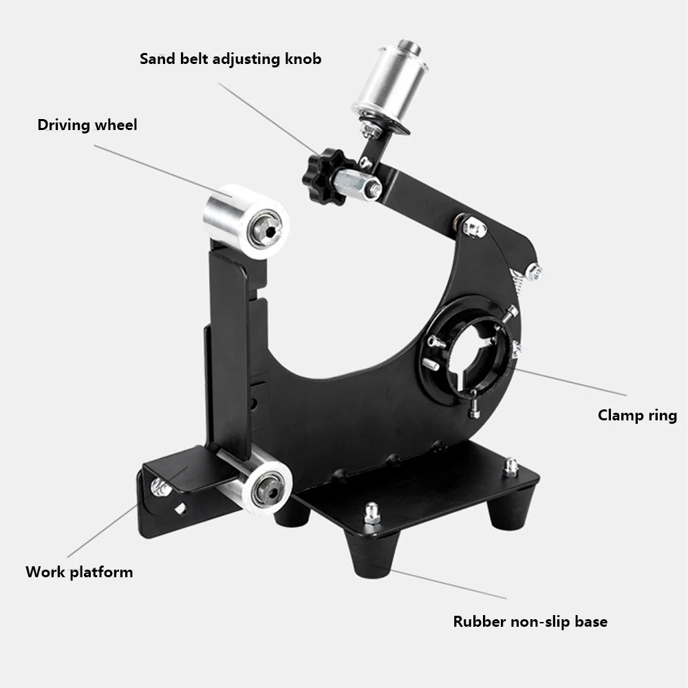 Tape Grinder Sanding Machine Grinding Polisher Multifunctional Iron Angle Grinder Sanding Belt Adap