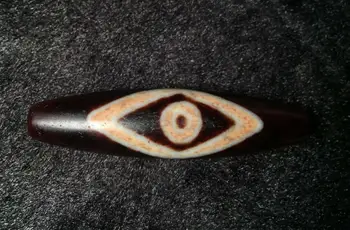 

LKbrother Talisman Treasure Energy Magic Tibetan old Agate Dragon Eye OM Words dZi Bead Amulet Pendant 60mm