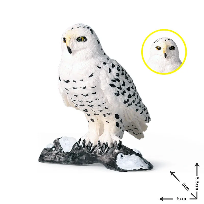 Safari SNOWY OWL solid plastic toy wild zoo animal white BIRD predator NEW * 